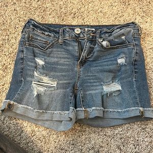 SO Jean shorts, blue with rips, SIZE S